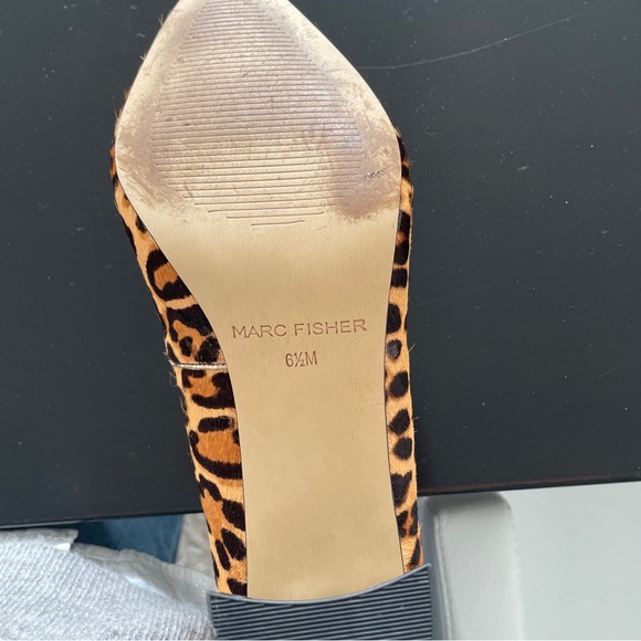 Marc Fischer sz 6.5 leopard pumps w chunky comfy heel - Picture 5 of 5